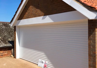 white garage doors